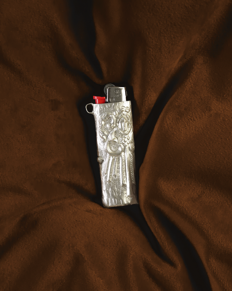 Radiating Lines Lighter Case and Incense Set